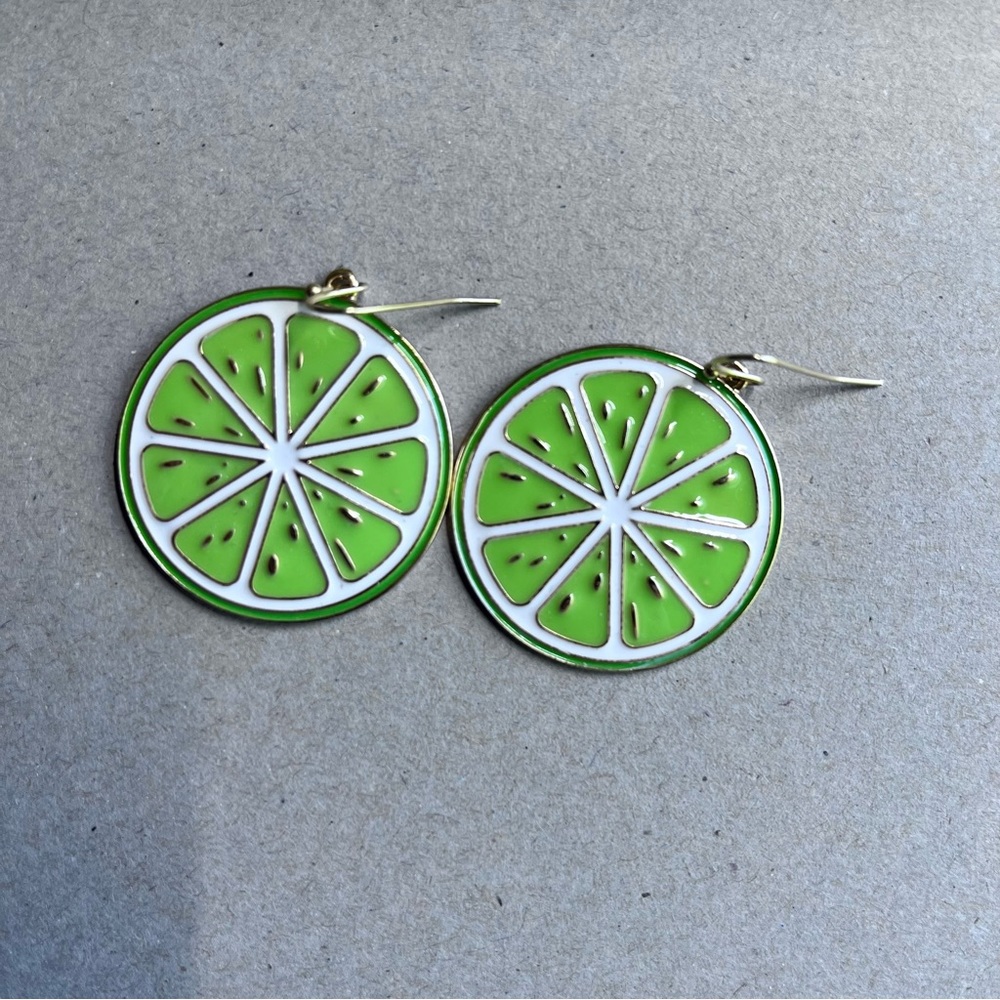 Lime earrings